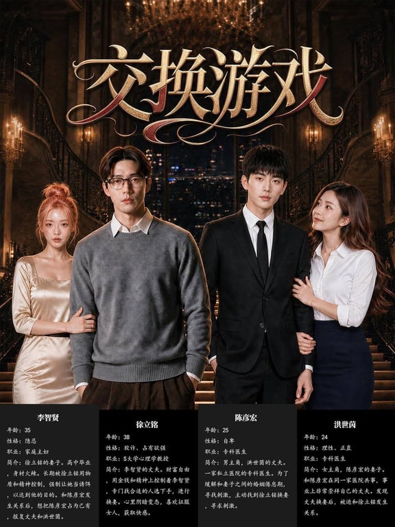 【AI短剧】✅《交换游戏》✅第1-9集 夫妻交换题材真人AI漫剧-老宋论坛