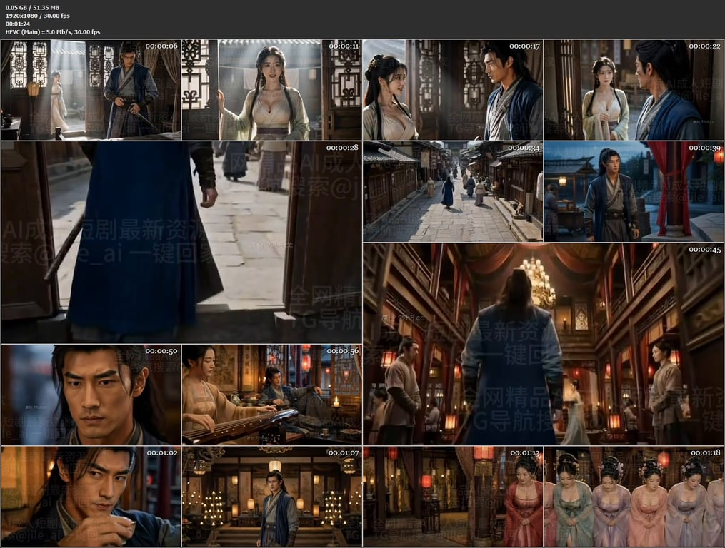 【AI短剧】《潘淫莲豆腐坊》EP13-57上下集，买豆腐送吃潘金莲的大白奶，挺傲 配图15