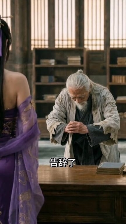 【AI短剧】『长生录：从侄女上门求丹开始长生』第34-35集 猥琐老头与同门师妹 配图28