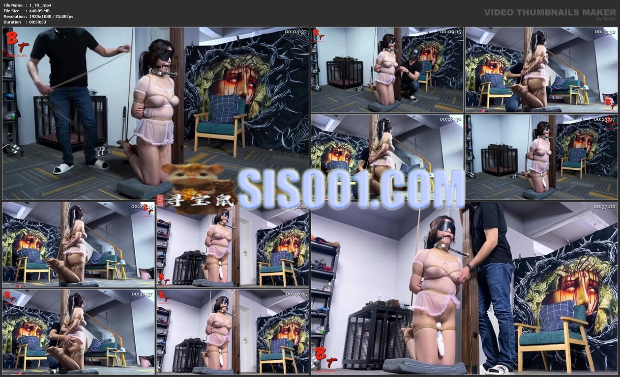 ㊙【SM调教】【BondageTea】捆绑丝袜炮机各种姿势特别专业是妹子被炮机干 配图7