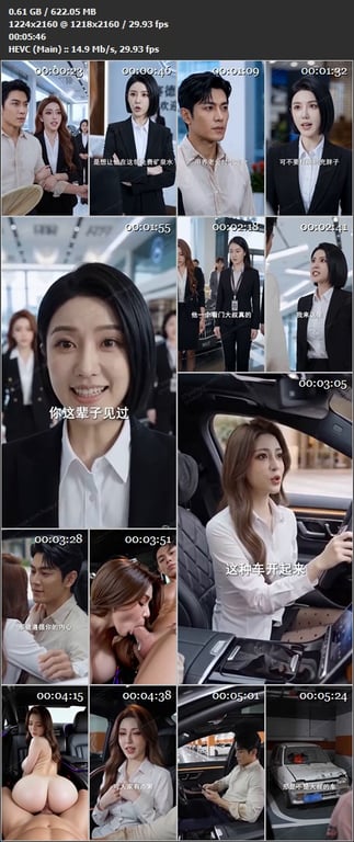 【AI短剧】《人到中年当保安》EP1-5集，原本是个想混日子的中年保安，结果半夜 配图8