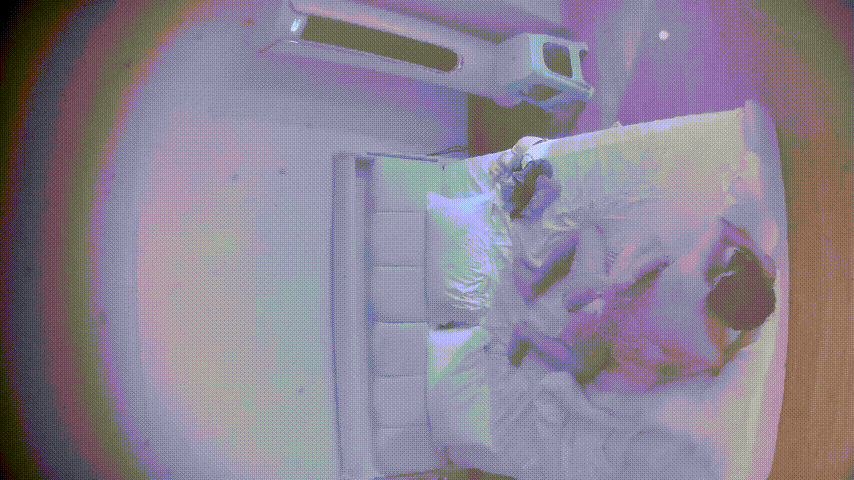 上帝视角4-27：巨乳美女熟睡中被猛男摸弄醒来狂操，高潮后继续睡，醒来状态销魂爆 配图3