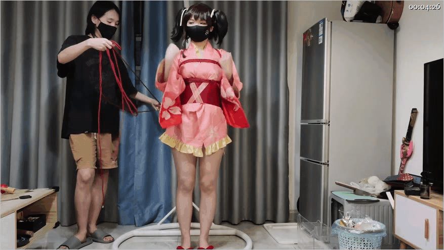 ㊙【SM调教】【海砂工作室】白丝舞蹈生被捆绑蹂躏tk_海砂_直臂驷马蹂躏强高⑿  配图5