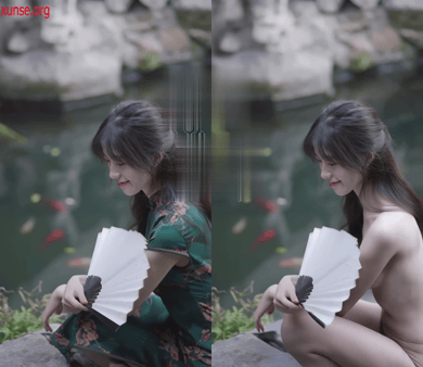 【AI脱衣】水冰月--网红脱衣---身材高挑，没想到跳起舞来这身体这么软氺 配图3