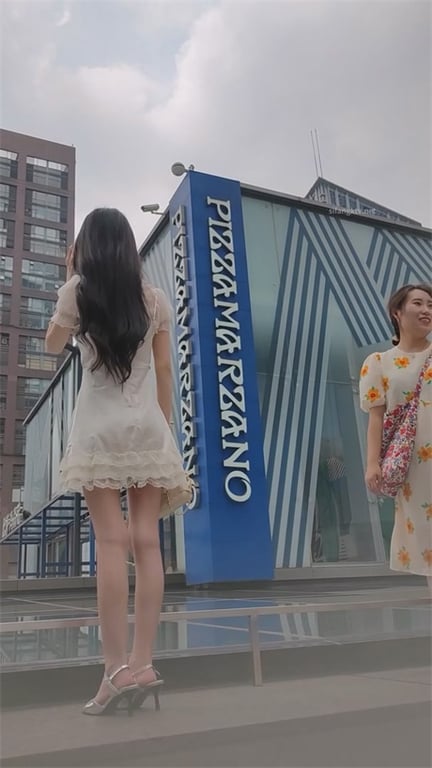 爆款推荐【商场偷窥】极品邻家小骚妹，淑女装下春光无限，透气内裤散发的诱人骚味，龟 配图4