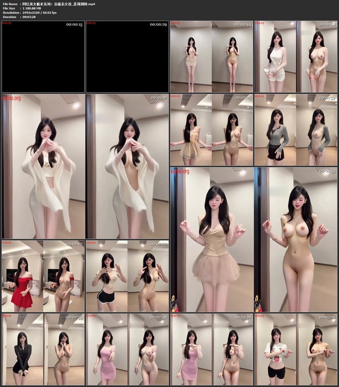 【AI脱衣】网红美女脱衣系列是周周呀治愈系女孩氺 配图8