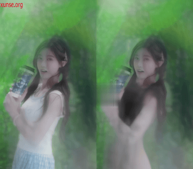【AI脱衣】花碎花--第三弹--网红脱衣--不食烟火的仙女颜，胸前两团雪白的嫩肉 配图3