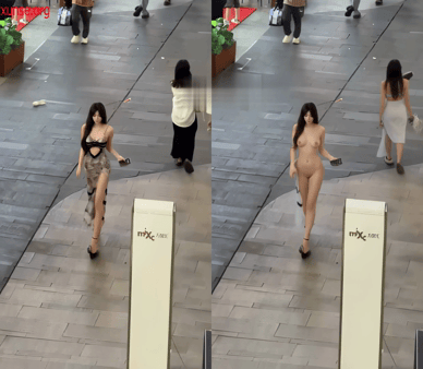 【AI脱衣】网红美女脱衣系列黄梓淇（第二弹） 黑丝长腿骚母狗氺 配图3