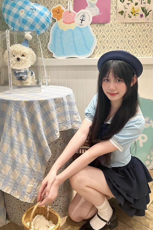 【情侣手机原档泄密】高颜值白虎嫩妹是真的嫩，被操的时候嘴巴里叼着一根手指死命的吸 配图2