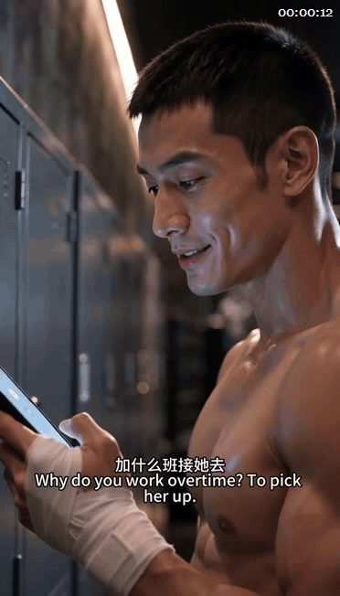 【AI短剧】《我和精神小妹同居》EP1-7集，失恋的陈默在路边遇到性格张扬的小美 配图5