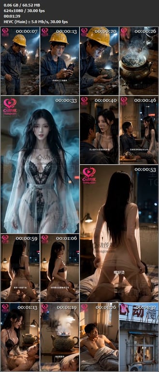 【AI短剧】《欲界狐妖》EP1-3集，失业搬砖捡到妖壶高冷妖姬现身 每泡茶实现欲 配图12