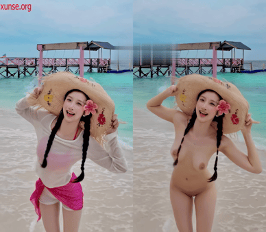 【AI脱衣】网红美女脱衣系列真猪蕾蕾（第二弹）活力小母狗愃氺 配图3