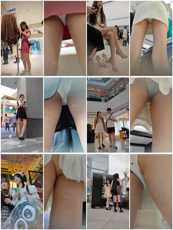 极致诱惑街拍抄底神级合集『KXCD』第4季20V 专挑顶级年轻美颜高质小姐姐私密 配图3