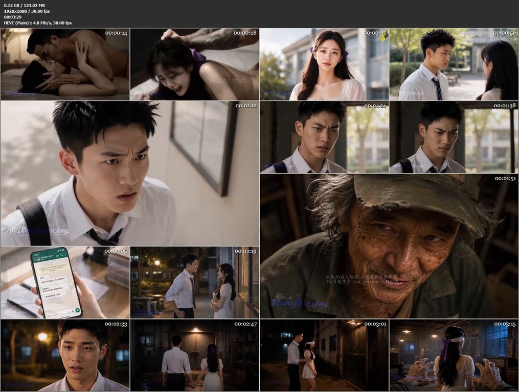 【AI短剧】《教师凌辱日记》EP1-8集完结+番外1-3集，貌美女教师被同事、老 配图14