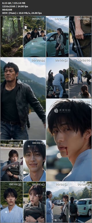 【AI短剧】《乌鸦先生的硬币》EP1-9集原版，从山上英雄救美女摄影师，再到床上 配图12