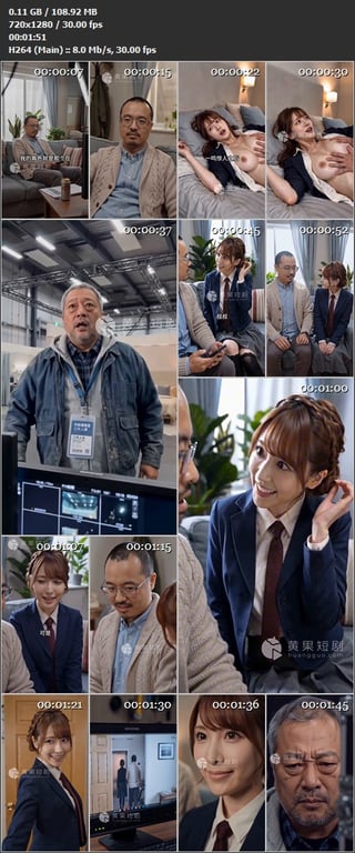 【AI短剧】《喝了我妈的中药后叱咤日本AV界》EP1-10集原版，桃乃木香奈、七 配图14