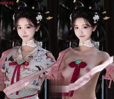 【AI脱衣】张雅倩--网红脱衣---甜美学妹，满脸胶原蛋白嫩得能掐出水！氺 配图8