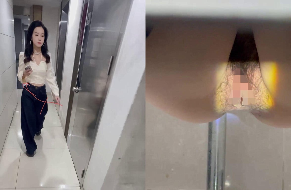 三月最新流出 厕拍大神手持闯拍商场女厕打灯偷拍手机对焦美女尿尿清晰展示鲍鱼菊花（ 配图13