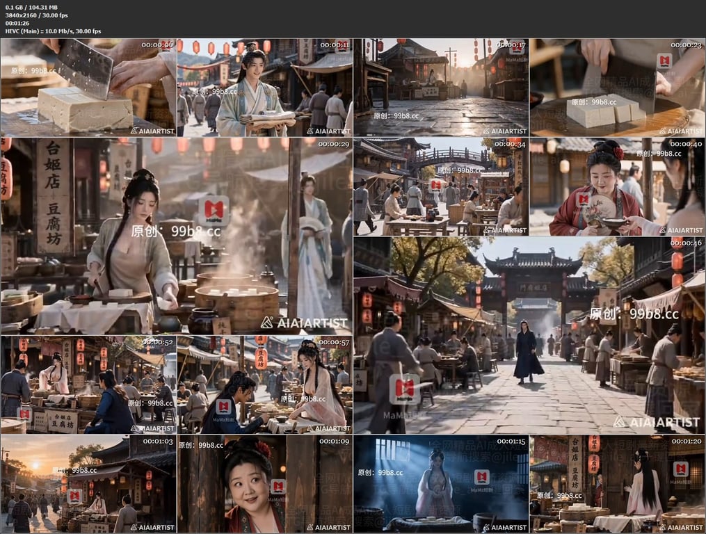 【AI短剧】《潘淫莲豆腐坊》EP1,3-5,7-12上下集，买豆腐送吃潘金莲的大 配图33