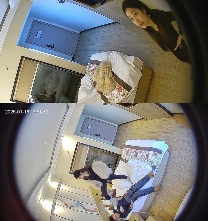【独家重磅】乐橙酒店高清偷拍：绝美高贵明星脸少妇与纹身猛男激情开钟点房，销魂叫床 配图10