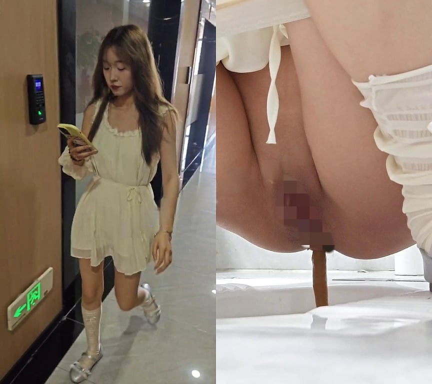 【厕拍】灯火通明偷拍极品女神拉屎撒尿 高清诱惑系列 配图2