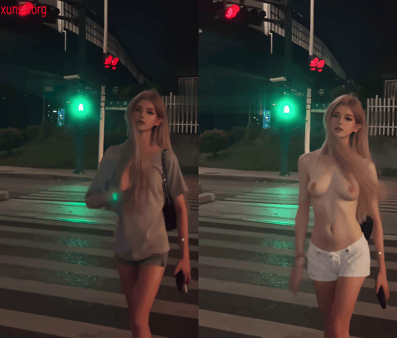【AI脱衣】网红美女脱衣系列虎牙小美女（第二弹） 配图3