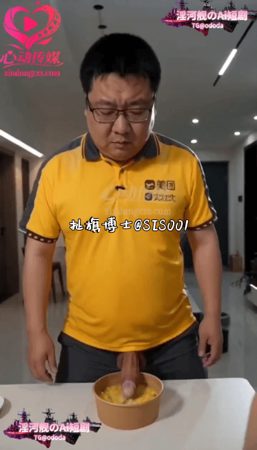【AI短剧】《外卖小哥艳遇记》外卖员被美女顾客要求用鸡巴特制精液浓汤，顺便啪啪啪 配图3