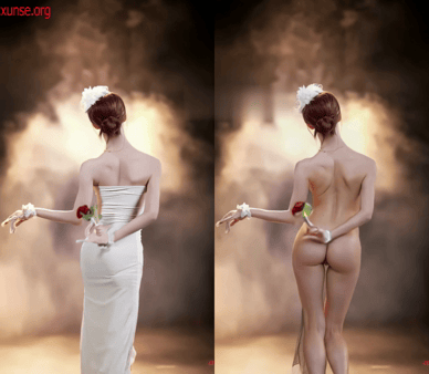 【AI脱衣】网红美女脱衣系列维妮儿Dance专业裸舞愃氺 配图5