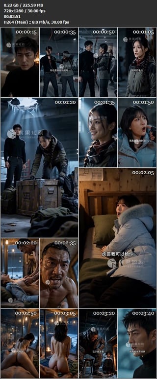 【AI短剧】《末日寒潮我在庇护所美女环绕》EP1-10集，一朝重生不仅提前掌握了 配图17