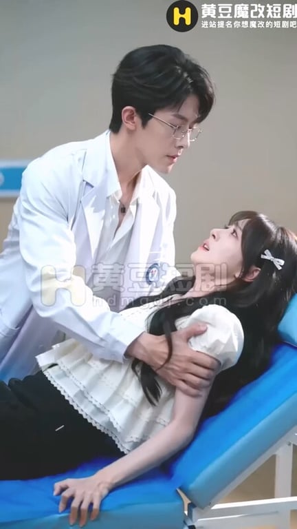 【AI短剧】『我的炮友是妇科医生』第2集  看妇科遇到上床对象被肉棒检查插到喷尿 配图9