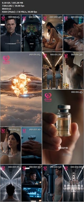 【AI短剧】新剧《被抓走的实验》EP1-6集，外星人为采集人类性爱数据，强行将他 配图10