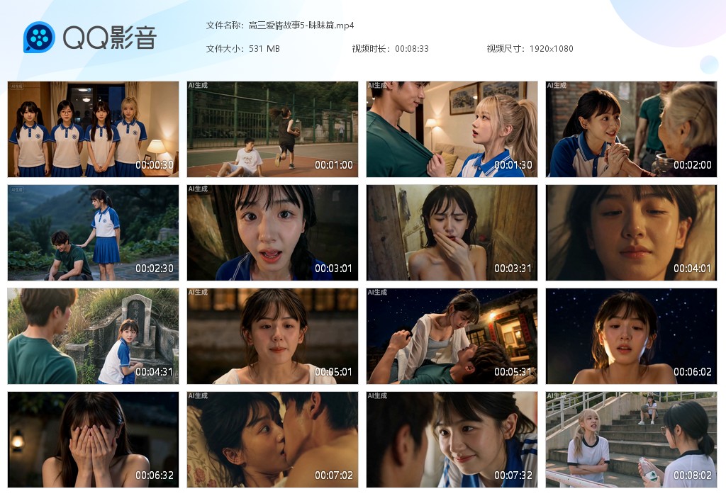 【AI自制小短剧】《高三爱情故事》5昧昧篇-5.5IF线练手作品《妹妹的日常》3 配图10