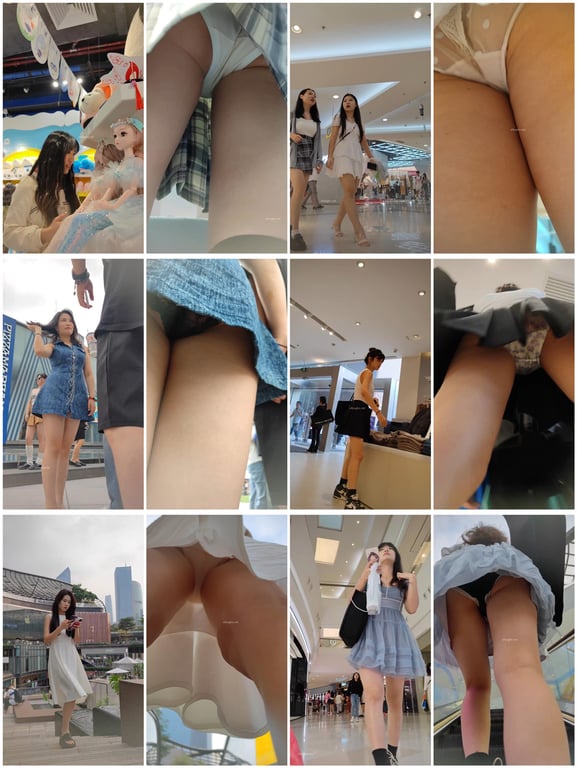 极致诱惑KXCD街拍抄底神作第2季20V 专攻清纯高颜值美女福利 配图3