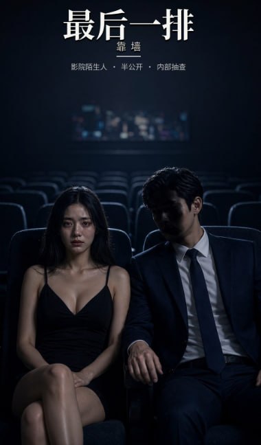 【AI短剧】《电影院最后一排》1-2集 她买了最后一排靠墙，想把世界关在银幕外面 配图1