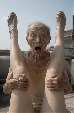 【AI真人小剧场】《老头与少妇》老头得了老年痴呆，少妇为了让老头恢复记忆和老头在 配图3
