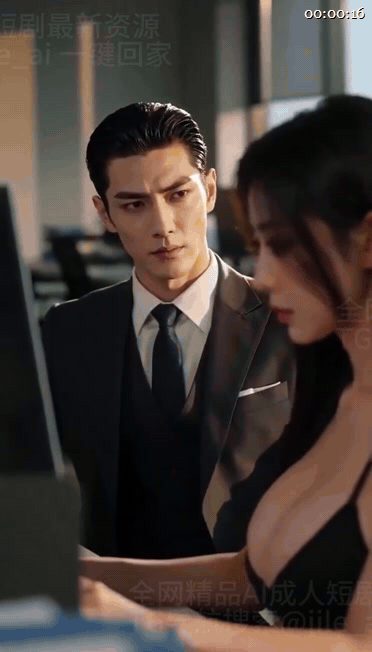 【AI短剧】《这条升职路有粗又大》EP1-6集，职场车震偷情做爱，巨乳制服诱惑（ 配图8