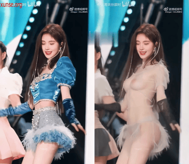 【AI脱衣】明星脱衣系列鞠婧祎美的很有辨识度氺 配图5