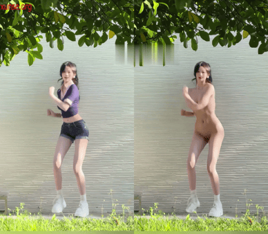 【AI脱衣】网红美女脱衣系列阔卡样貌精致的长腿小姐姐愃氺 配图4