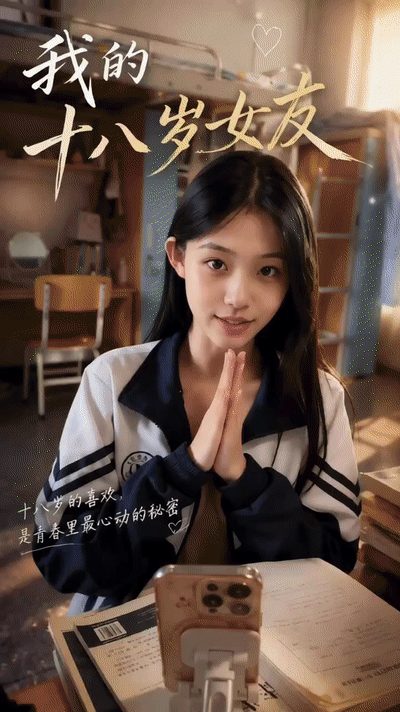 【AI短剧】《我的十八岁女友》第1-2集教室里跳蛋调教女友！ 配图2