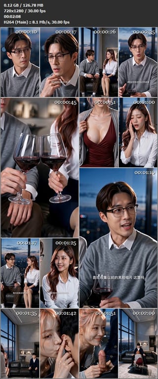 【AI短剧】《交换游戏》EP1-12集，巧合进入夫妻交换网站参与教授和他夫人的3 配图16