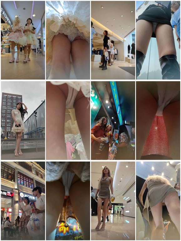 精品推荐步行街拍抄底大神『KXCD』系列合集第1季50V 专挑年轻好看质量高的小 配图3