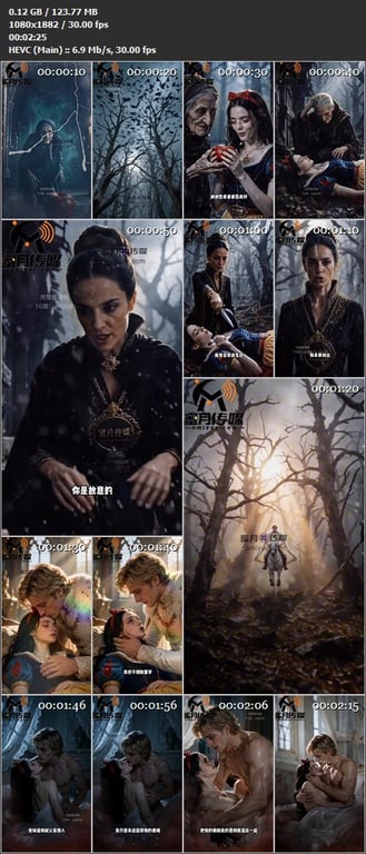 【AI短剧】《黑暗白雪之全员恶人无童话》EP0-3集，表面纯白无辜的白雪公主，实 配图10