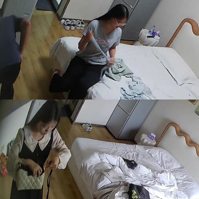 乐橙酒店多日激情偷拍眼睛婊换穿多套情趣衣与微胖男友狂野play（9V） 配图25