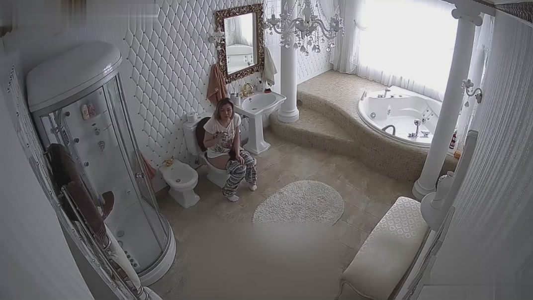 黑客破解豪华别墅卫生间的监控摄像头偷拍有钱人是怎样上厕所的两个坐厕还是头次见 配图5