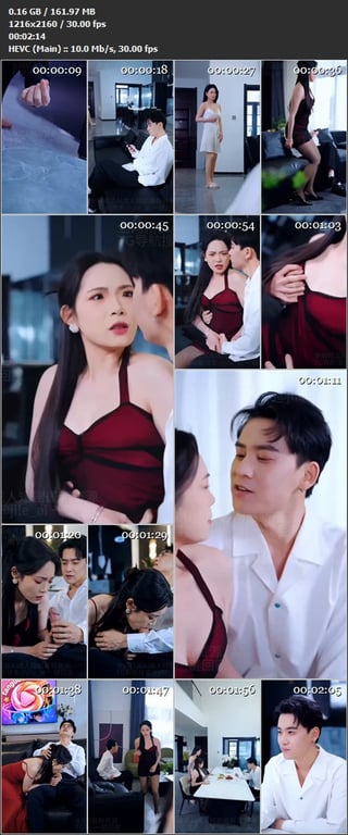 【AI短剧】《双女深喉》EP1-8集，以为是过敏其实欲火焚烧，反差仙人跳的叫床服 配图13