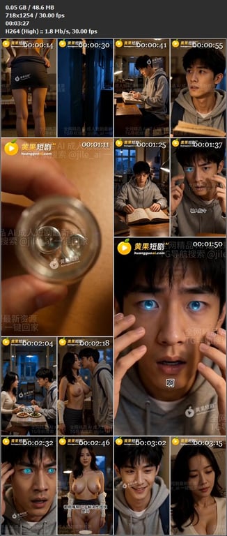 【AI短剧】《神瞳觉醒》EP1-12集，仅仅一次对视，身边端庄温柔的所有女人竟成 配图16