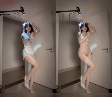 【AI脱衣】网红美女脱衣系列小哭包不哭（第三弹）反差御姐愃氺 配图3
