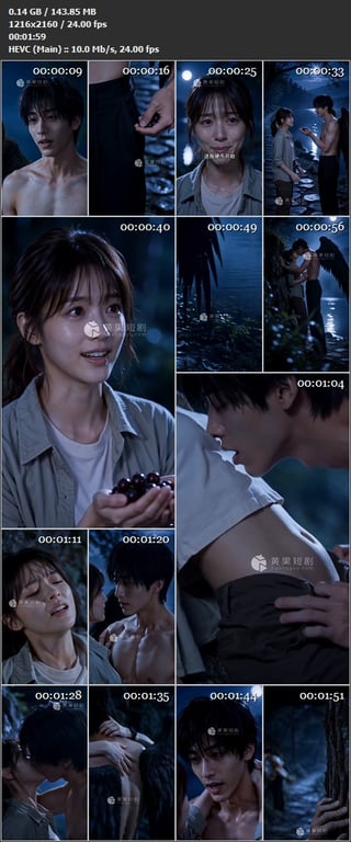【AI短剧】《乌鸦先生的硬币》EP1-11集原版，从山上英雄救美女摄影师，再到床 配图17
