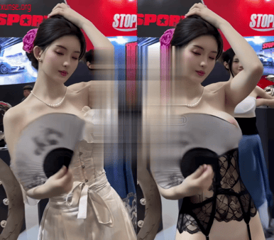 【AI脱衣】BB酱-第五弹--网红脱衣--超绝颜值车模，腿玩年！氺 配图8