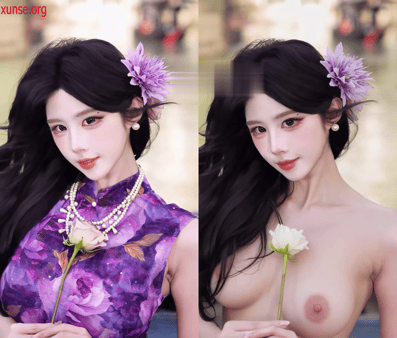 【AI脱衣】网红美女脱衣系列：长腿气质御姐卓一南氺 配图6